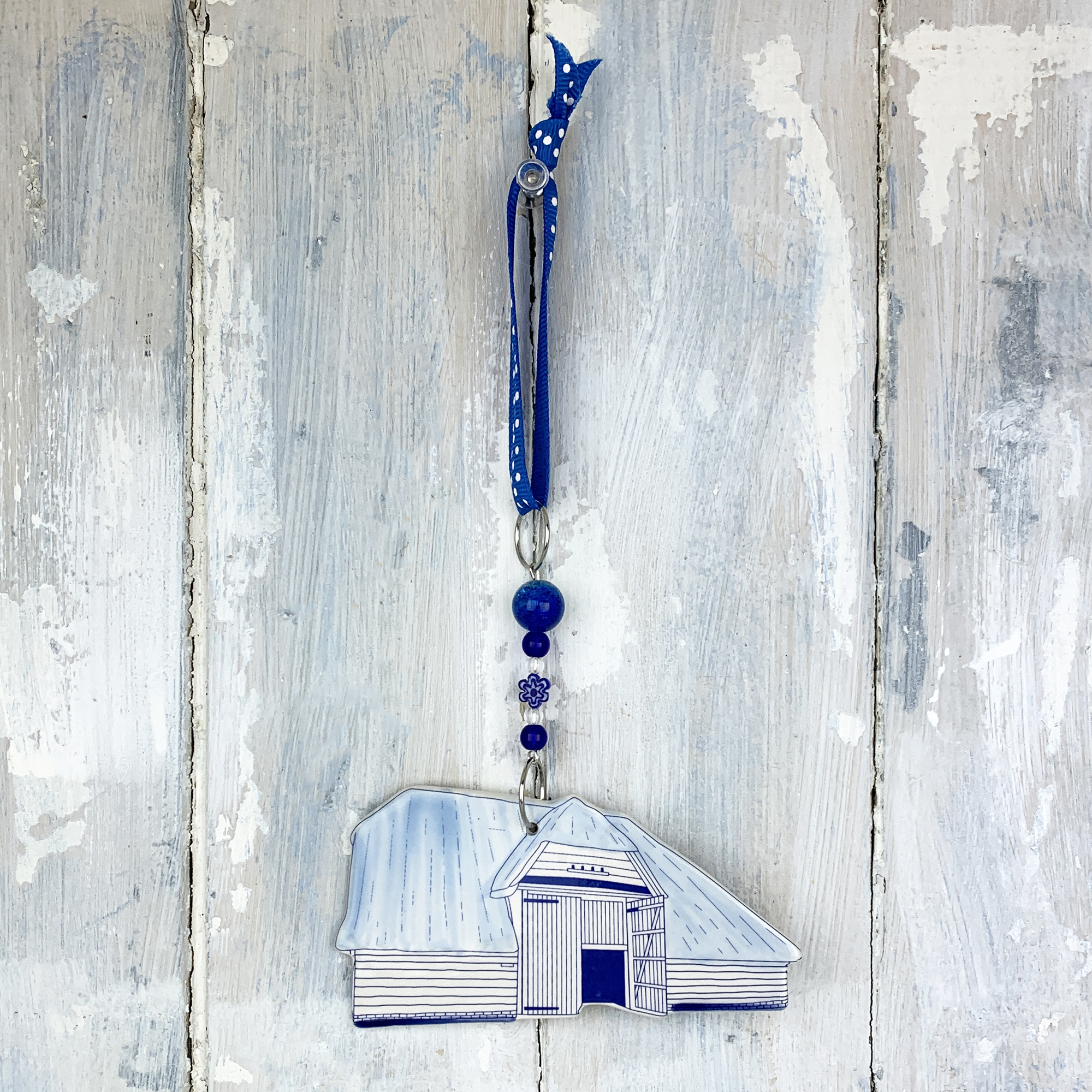 Court Barn — handmade ceramic decoration