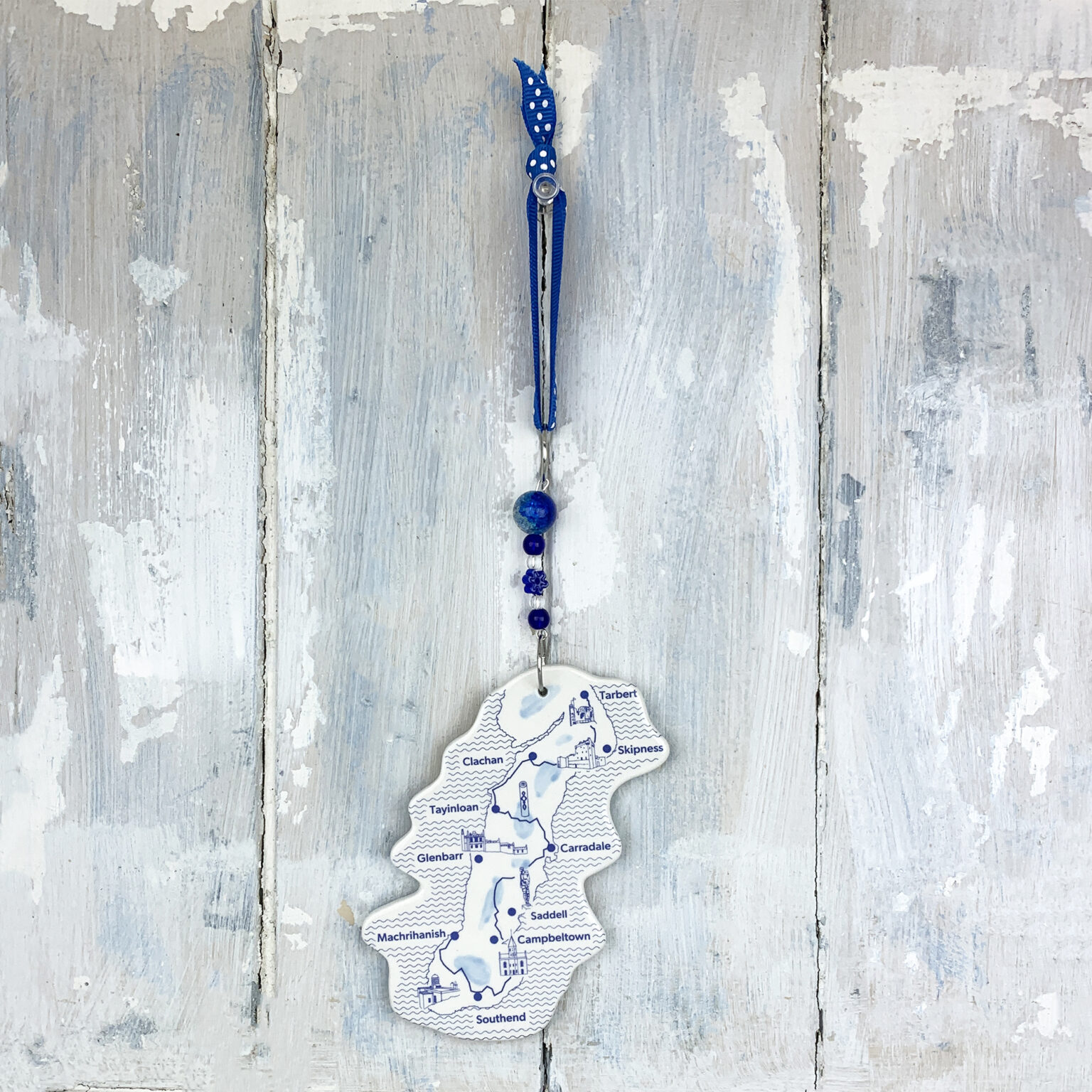 Map of Kintyre — handmade ceramic decoration