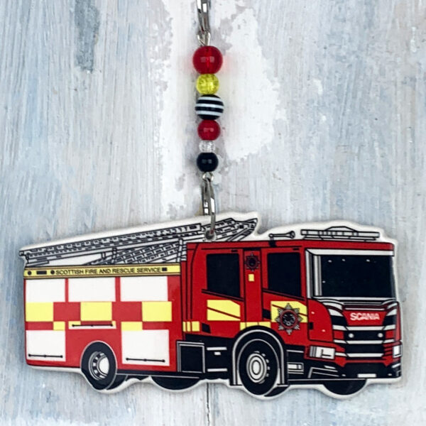 Scottish Fire Engine — handmade ceramic decoration