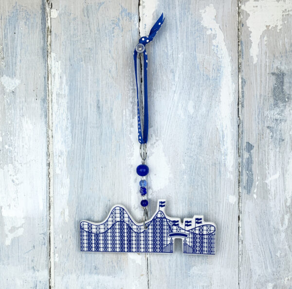 Wooden Rollercoaster — handmade ceramic decoration