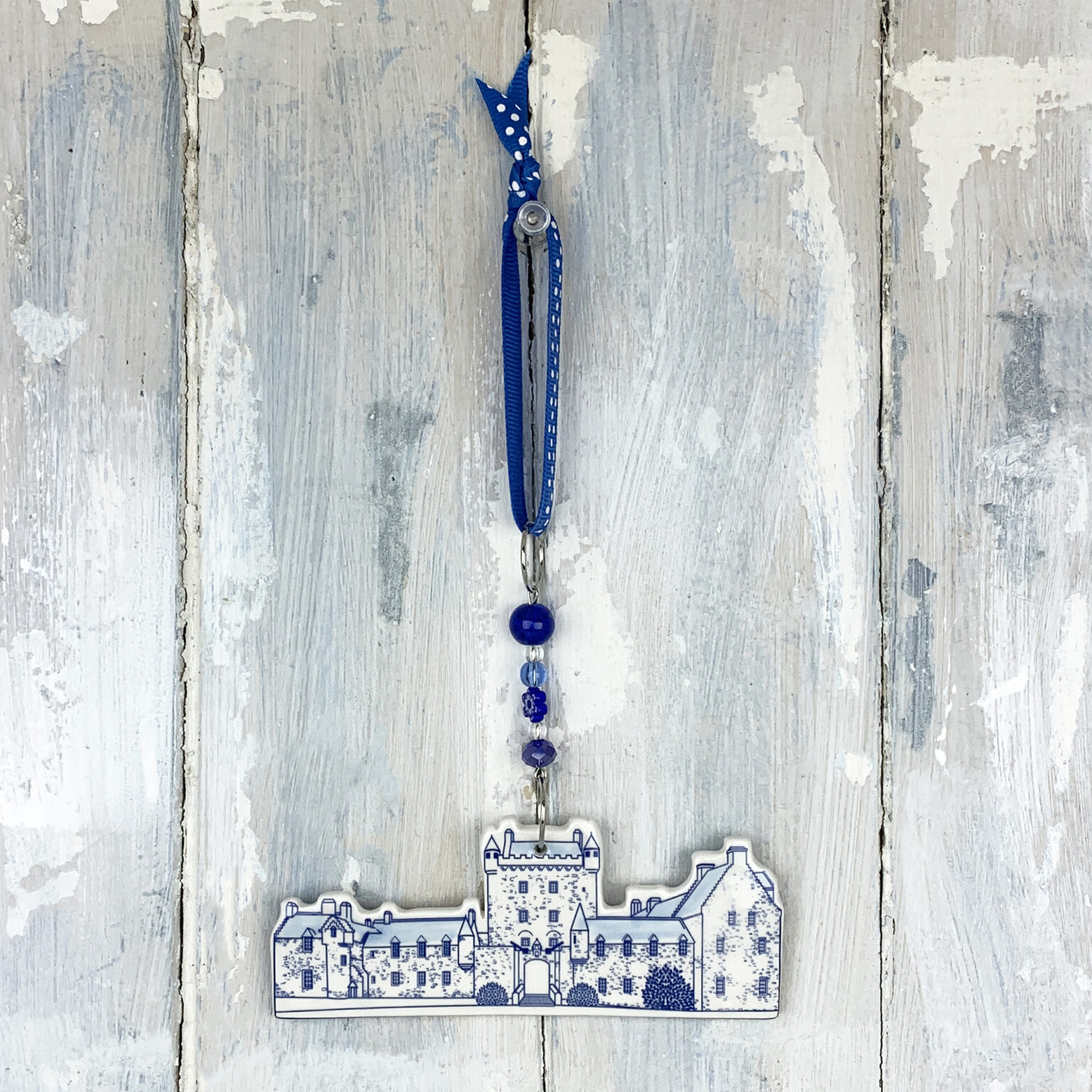 Blue Cawdor Castle hanging decoration