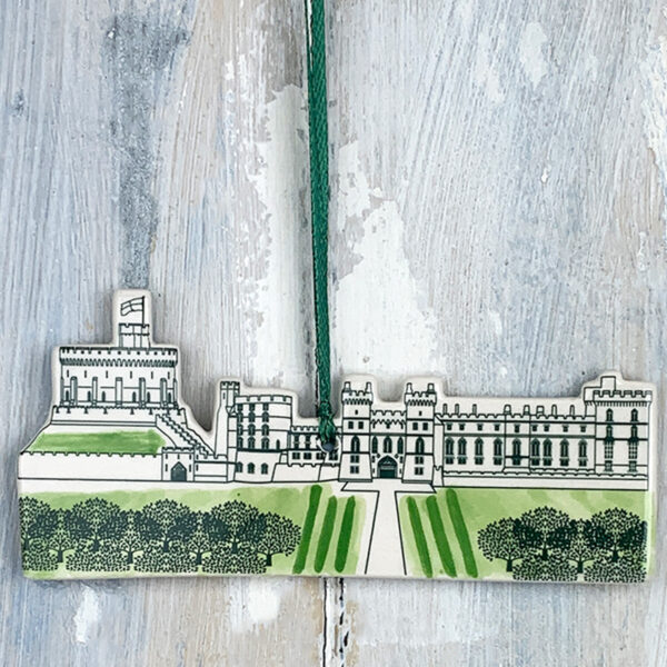 Green Windsor Castle hanging decoration