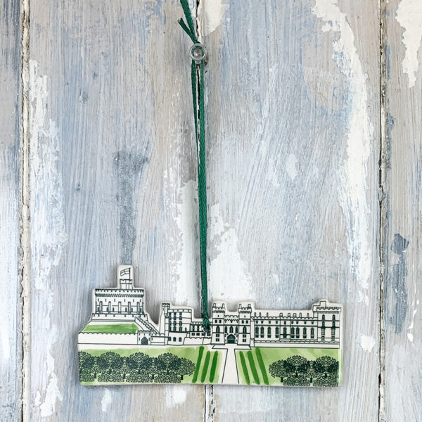 Green Windsor Castle hanging decoration - Image 2