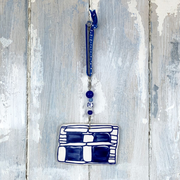 Blue Skara Brae Orkney hanging decoration - Image 2