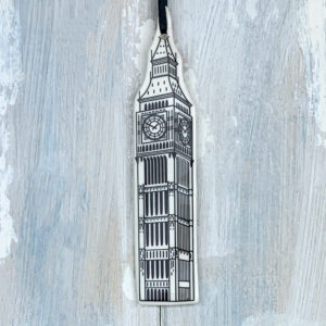 Black Big Ben hanging decoration