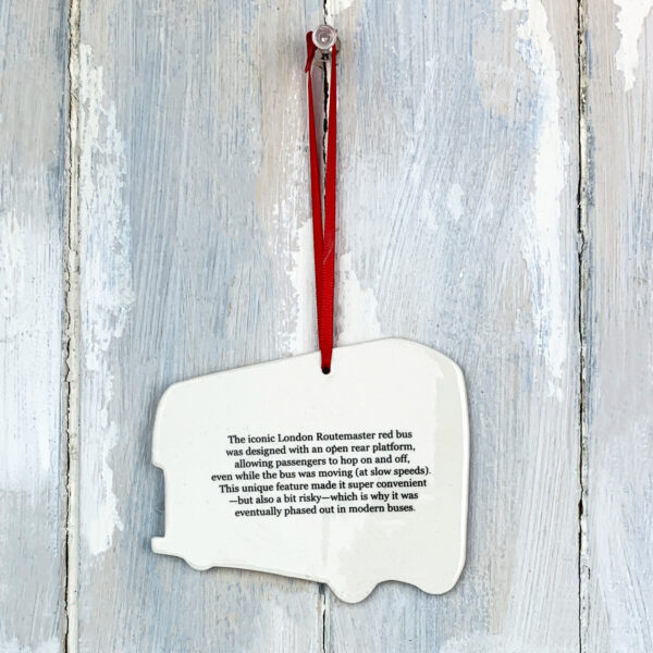 Red London Bus hanging decoration - Image 3