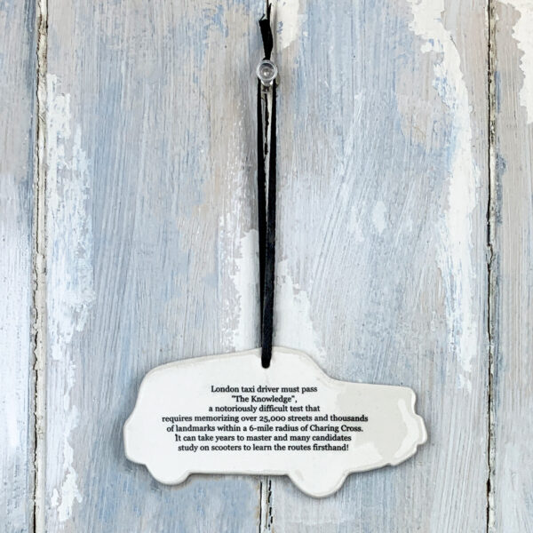 Black Taxi hanging decoration - Image 3