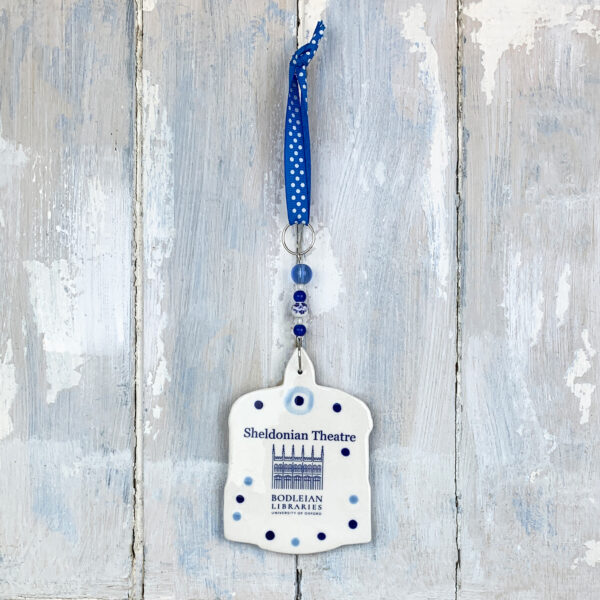 Blue Sheldonian Theatre hanging decoration - Image 3