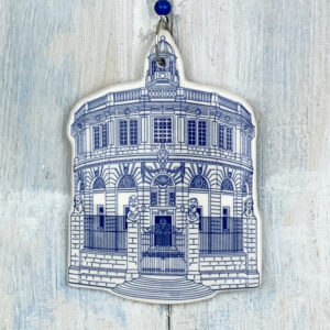 Blue Sheldonian Theatre hanging decoration