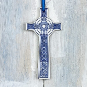 Blue St John's Cross hanging decoration