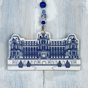 Blue Bowes Museum hanging decoration