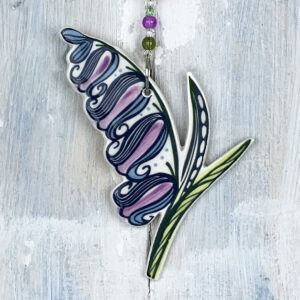 Multi-colour Bluebell decoration. Handmade in the UK