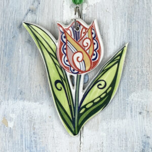 Multi-colour Tulip decoration No 1. Handmade in the UK